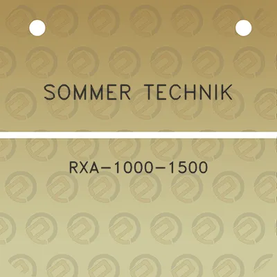 sommer-technik-rxa-1000-1500