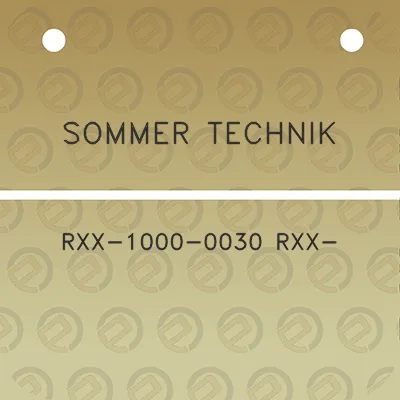 sommer-technik-rxx-1000-0030-rxx