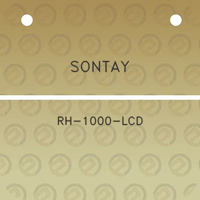 sontay-rh-1000-lcd