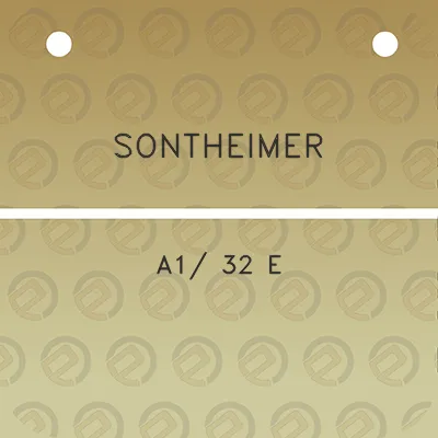 sontheimer-a1-32-e