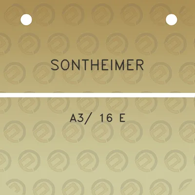 sontheimer-a3-16-e