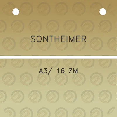 sontheimer-a3-16-zm