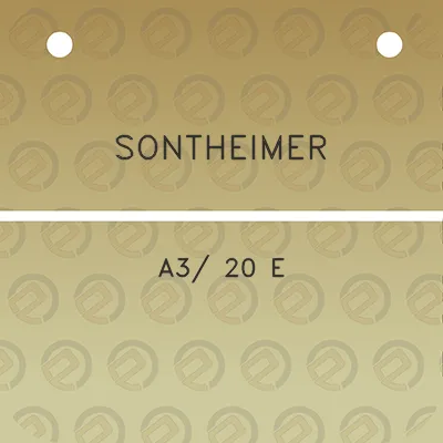 sontheimer-a3-20-e