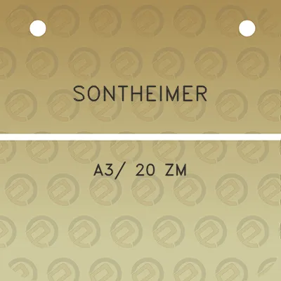 sontheimer-a3-20-zm