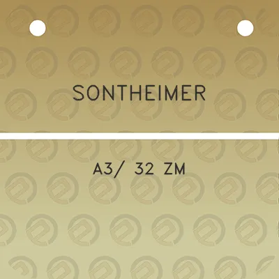 sontheimer-a3-32-zm