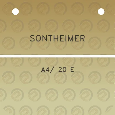 sontheimer-a4-20-e