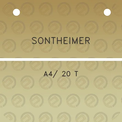 sontheimer-a4-20-t