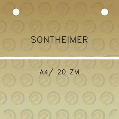 sontheimer-a4-20-zm