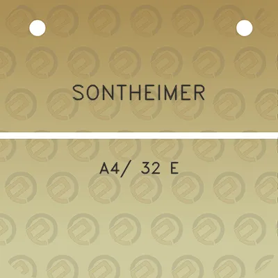 sontheimer-a4-32-e