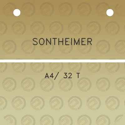 sontheimer-a4-32-t