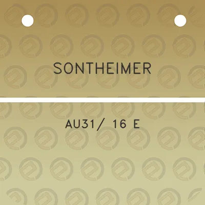 sontheimer-au31-16-e