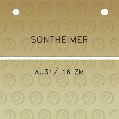 sontheimer-au31-16-zm