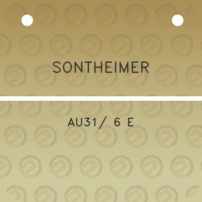 sontheimer-au31-6-e