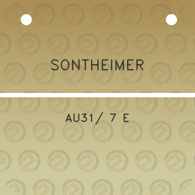 sontheimer-au31-7-e