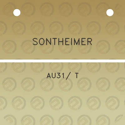 sontheimer-au31-t