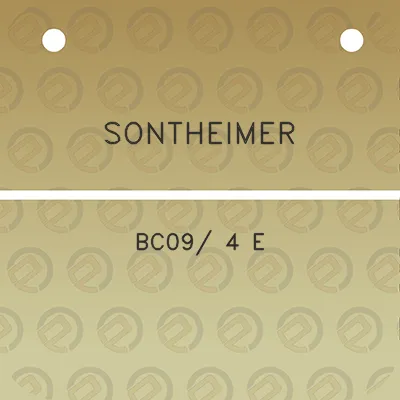 sontheimer-bc09-4-e