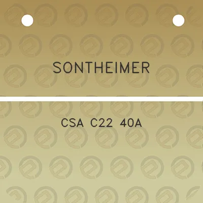 sontheimer-csa-c22-40a