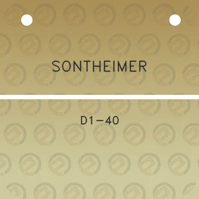 sontheimer-d1-40