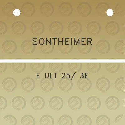 sontheimer-e-ult-25-3e