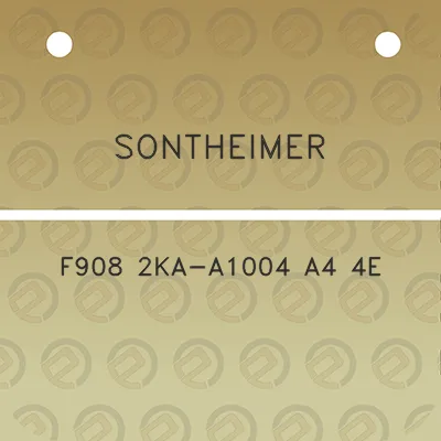 sontheimer-f908-2ka-a1004-a4-4e