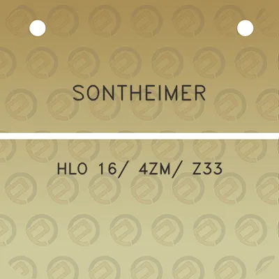 sontheimer-hlo-16-4zm-z33