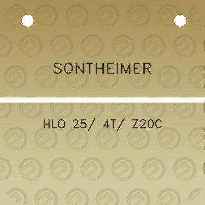 sontheimer-hlo-25-4t-z20c