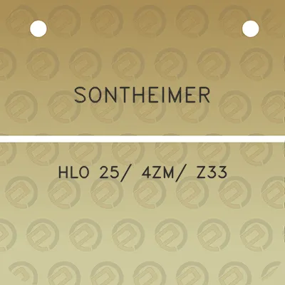 sontheimer-hlo-25-4zm-z33