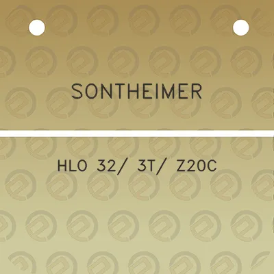 sontheimer-hlo-32-3t-z20c