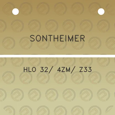 sontheimer-hlo-32-4zm-z33