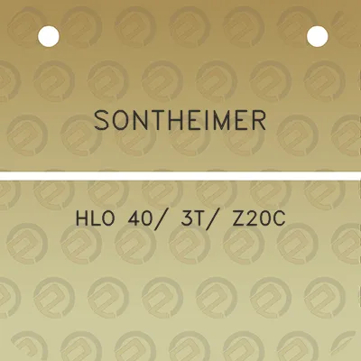 sontheimer-hlo-40-3t-z20c