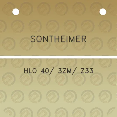 sontheimer-hlo-40-3zm-z33