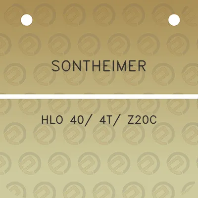 sontheimer-hlo-40-4t-z20c