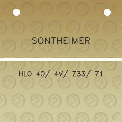 sontheimer-hlo-40-4v-z33-71