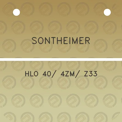 sontheimer-hlo-40-4zm-z33