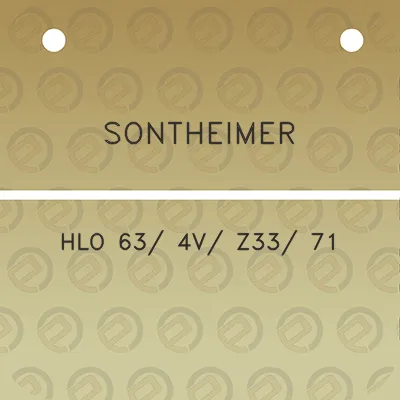 sontheimer-hlo-63-4v-z33-71