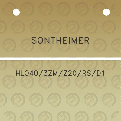 sontheimer-hlo403zmz20rsd1