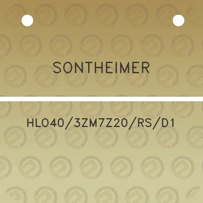 sontheimer-hlo403zm7z20rsd1