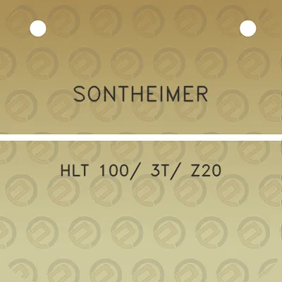 sontheimer-hlt-100-3t-z20