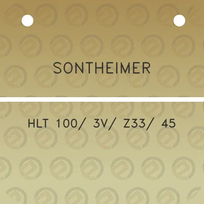 sontheimer-hlt-100-3v-z33-45