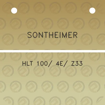 sontheimer-hlt-100-4e-z33