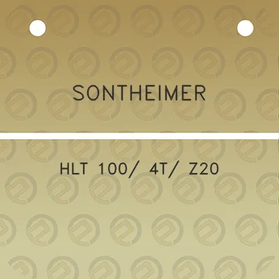 sontheimer-hlt-100-4t-z20