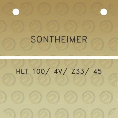 sontheimer-hlt-100-4v-z33-45