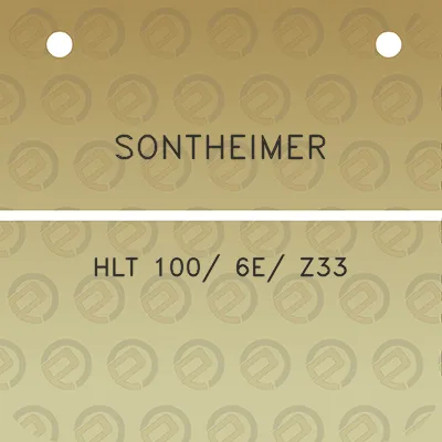 sontheimer-hlt-100-6e-z33