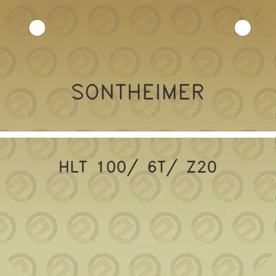 sontheimer-hlt-100-6t-z20