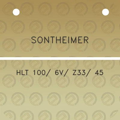 sontheimer-hlt-100-6v-z33-45