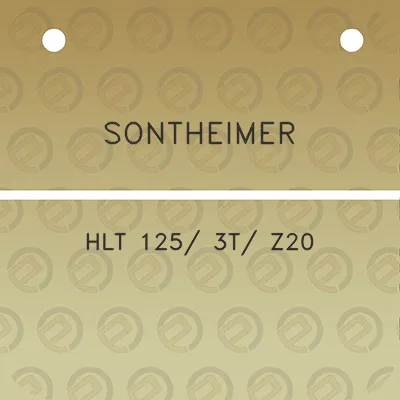 sontheimer-hlt-125-3t-z20