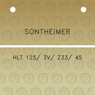 sontheimer-hlt-125-3v-z33-45