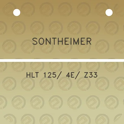 sontheimer-hlt-125-4e-z33