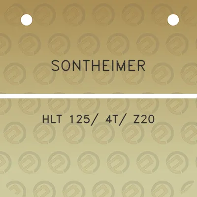 sontheimer-hlt-125-4t-z20