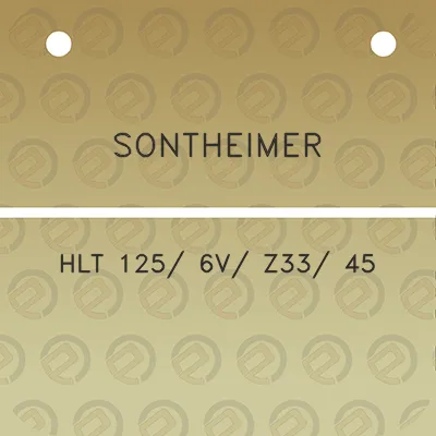 sontheimer-hlt-125-6v-z33-45